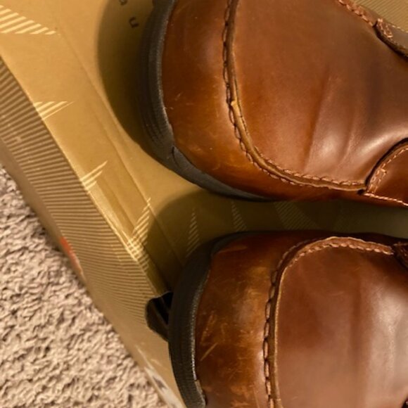 Ugg Wynton Brown Navy Leather Boots (Nearly NEW) - Picture 10 of 10